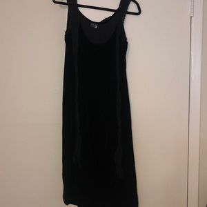 Ohm black crushed velvet dress